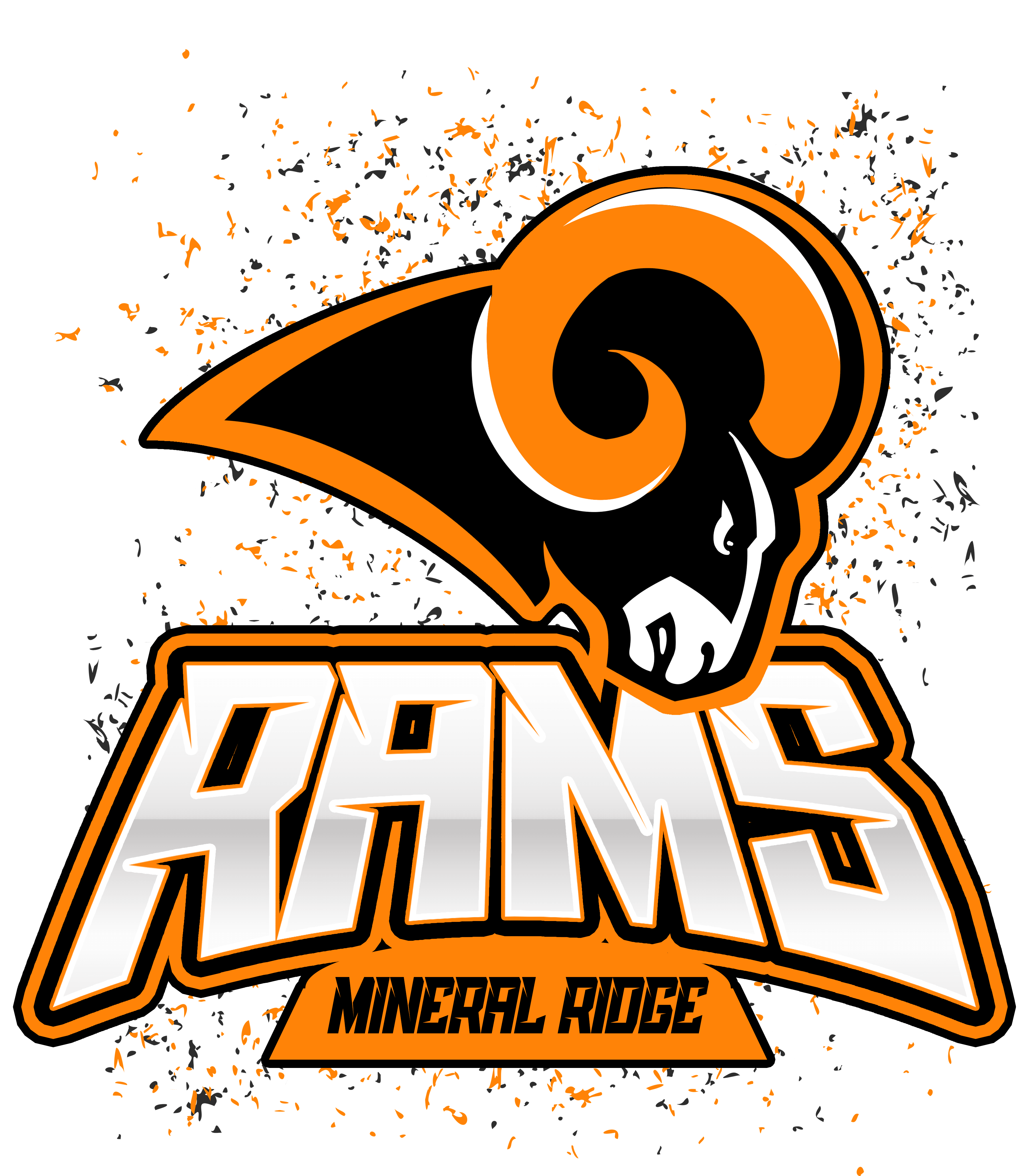Mineral Ridge Rams Confetti Tee
