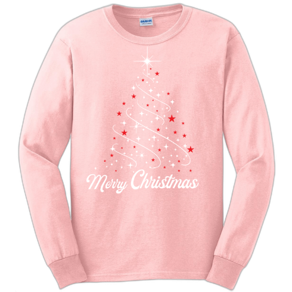 Merry Christmas Tree Long sleeve tee