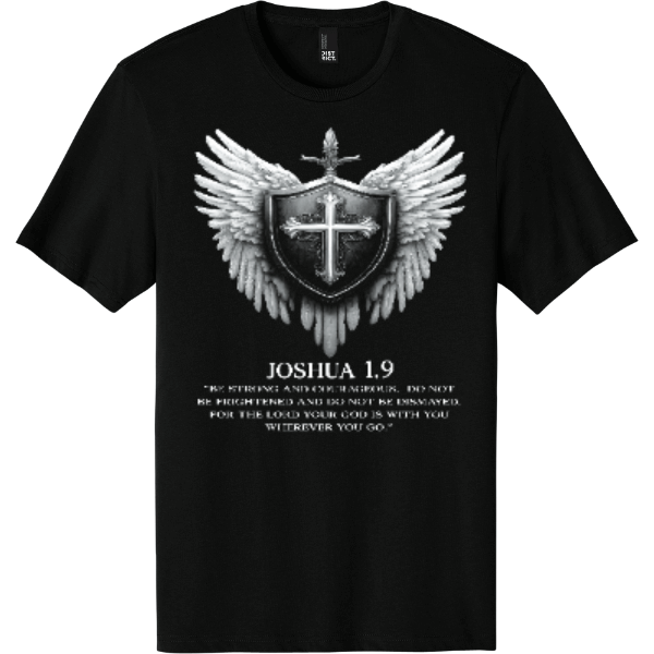 Joshua 1:9 Shield and Projection Tee