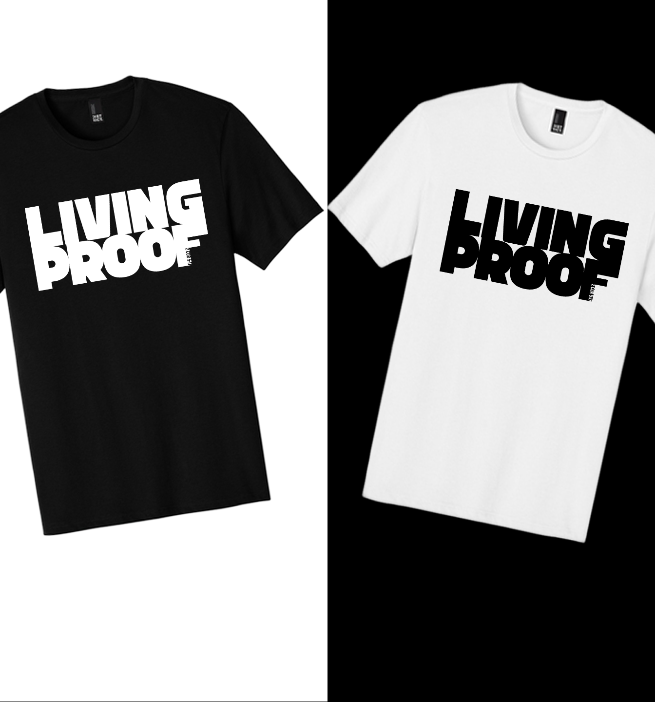 LIVING PROOF — 2 COR. 5:17 Tee