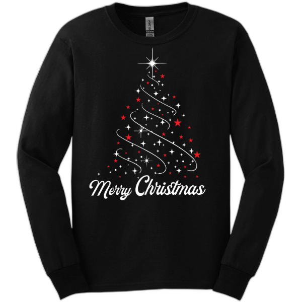 Merry Christmas Tree Long sleeve tee