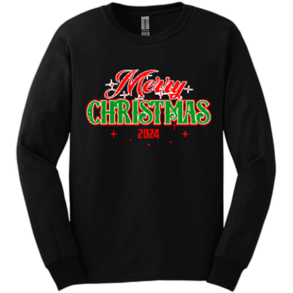 Merry Christmas 2024 Long Sleeve Tee
