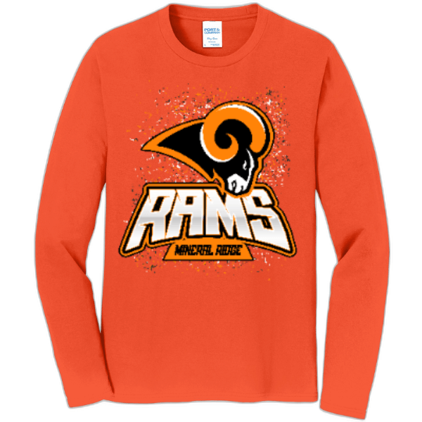 Mineral Ridge Rams Confetti Long Sleeve Tee