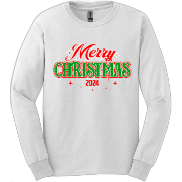 Merry Christmas 2024 Long Sleeve Tee