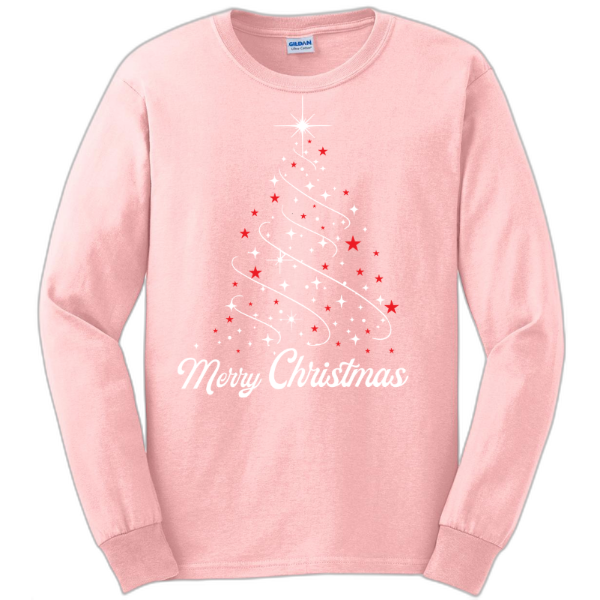 Merry Christmas Tree Long sleeve tee