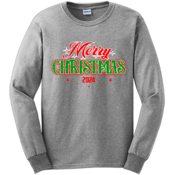 Merry Christmas 2024 Long Sleeve Tee