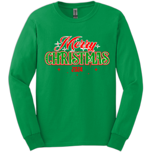 Merry Christmas 2024 Long Sleeve Tee